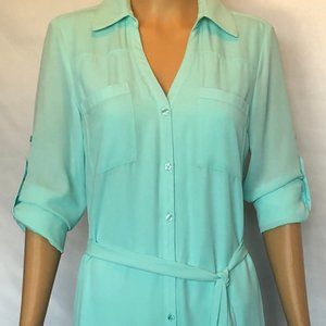 Express Bestselling Portofino Shirt Dress - Small